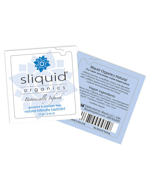 Sliquid Sliquid Organics Natural Intimate Lubricant Pillow Pack - .17 oz - Image 2