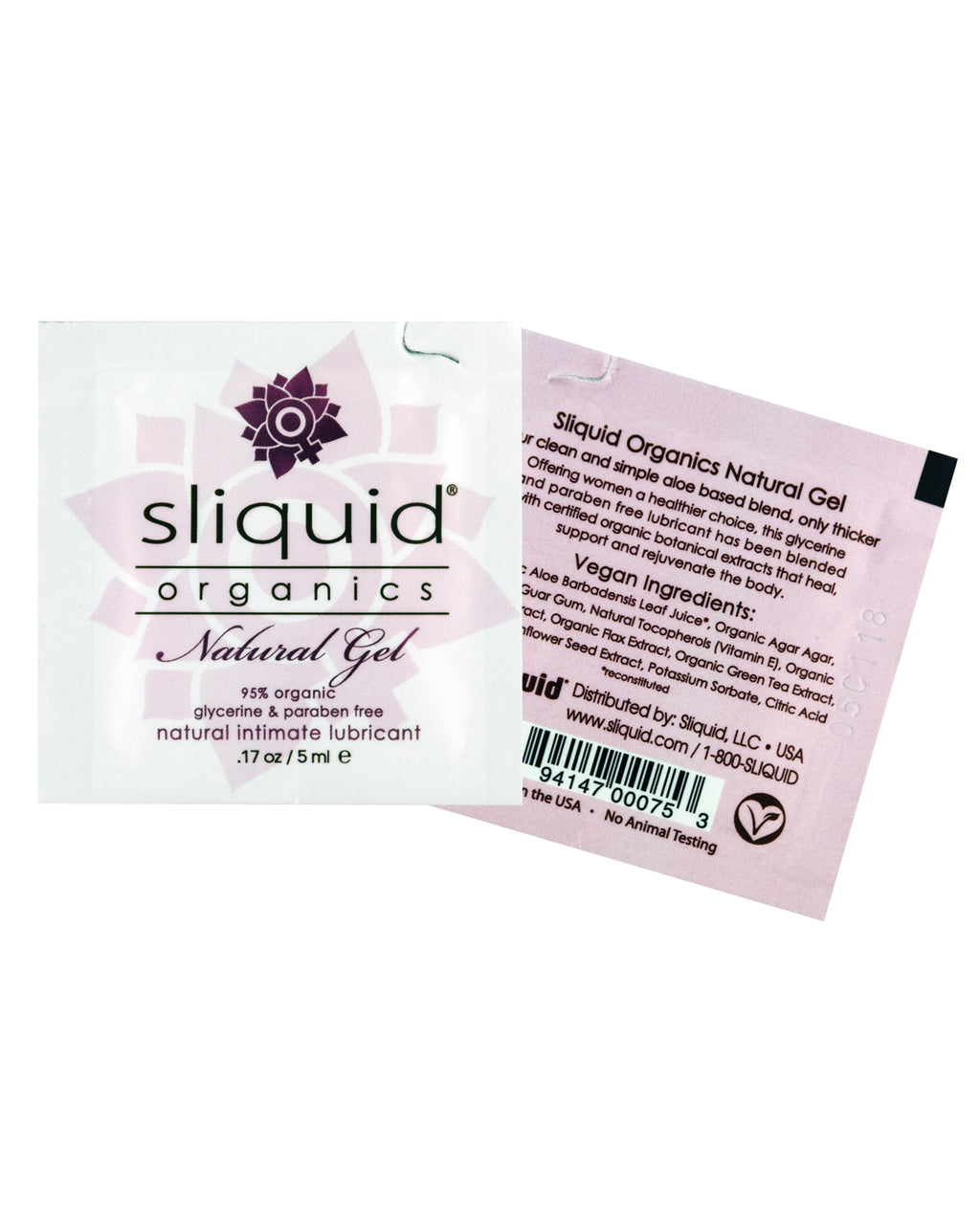 Sliquid Sliquid Organics Natural Lubricating Gel Pillow Pack - .17 oz - Image 2