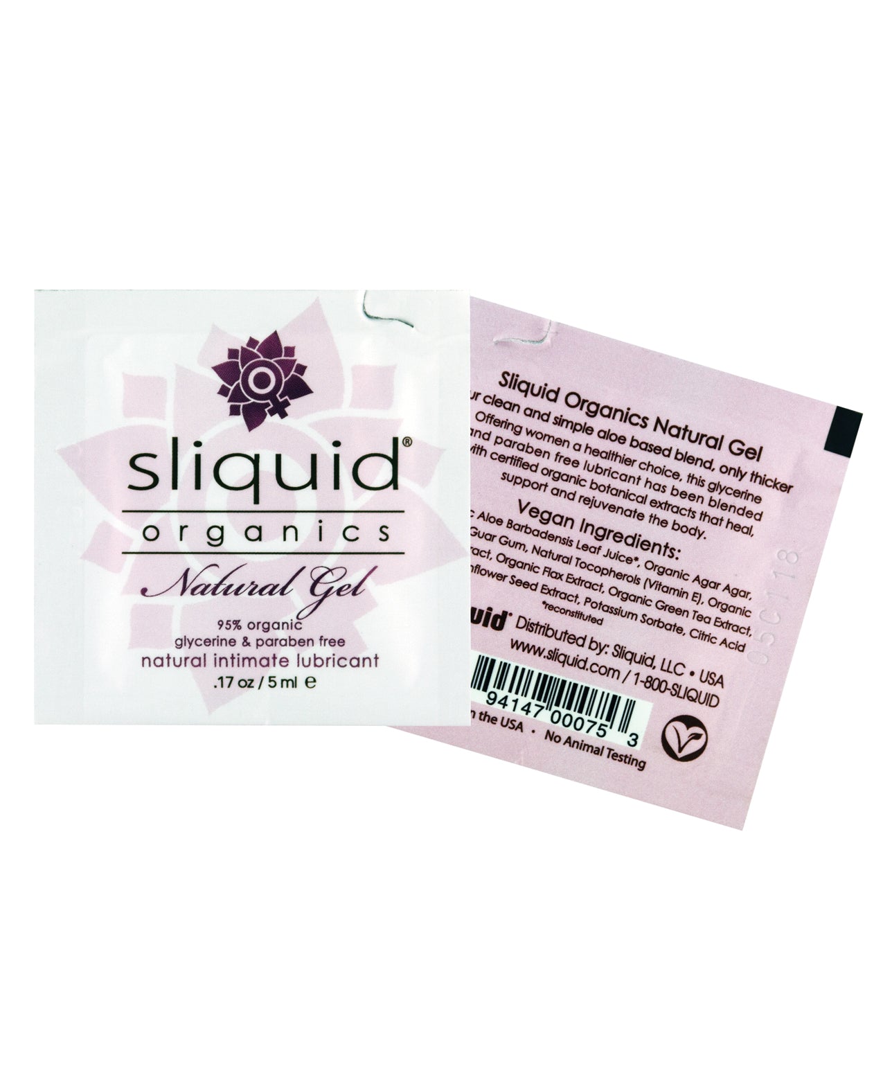 Sliquid Sliquid Organics Natural Lubricating Gel Pillow Pack - .17 oz - Image 2