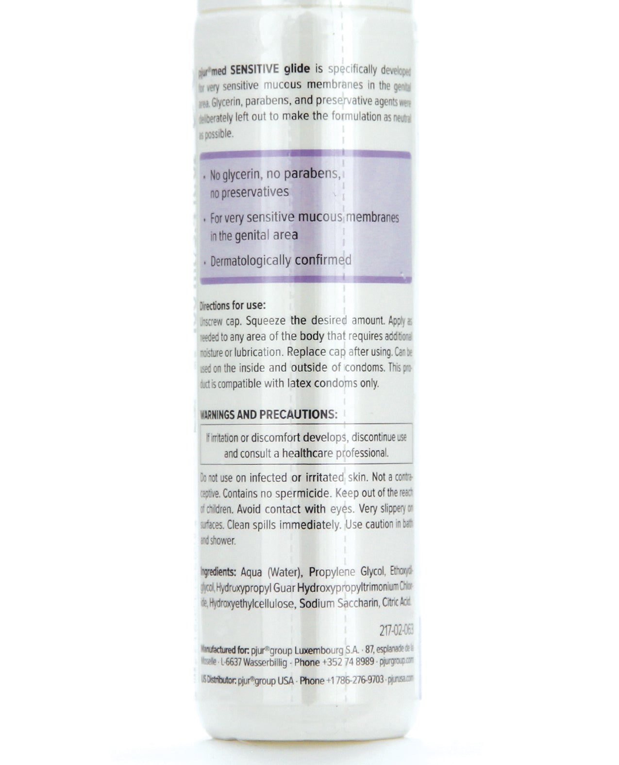 Pjur Pjur Med Sensitive Glide Water Based Personal Lubricant - 100 ml Bottle - Image 2