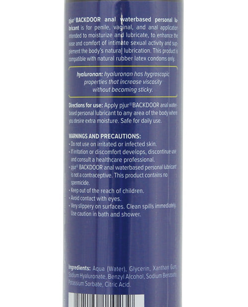 Pjur Pjur Back Door Anal Water Based Personal Lubricant - 100 ml Bottle - Image 2