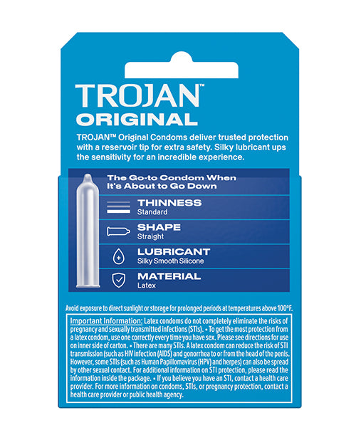 Trojan Trojan Enz Lubricated Condoms - Box of 3 - Image 3