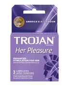 Trojan Trojan Her Pleasure Condoms - Box of 3