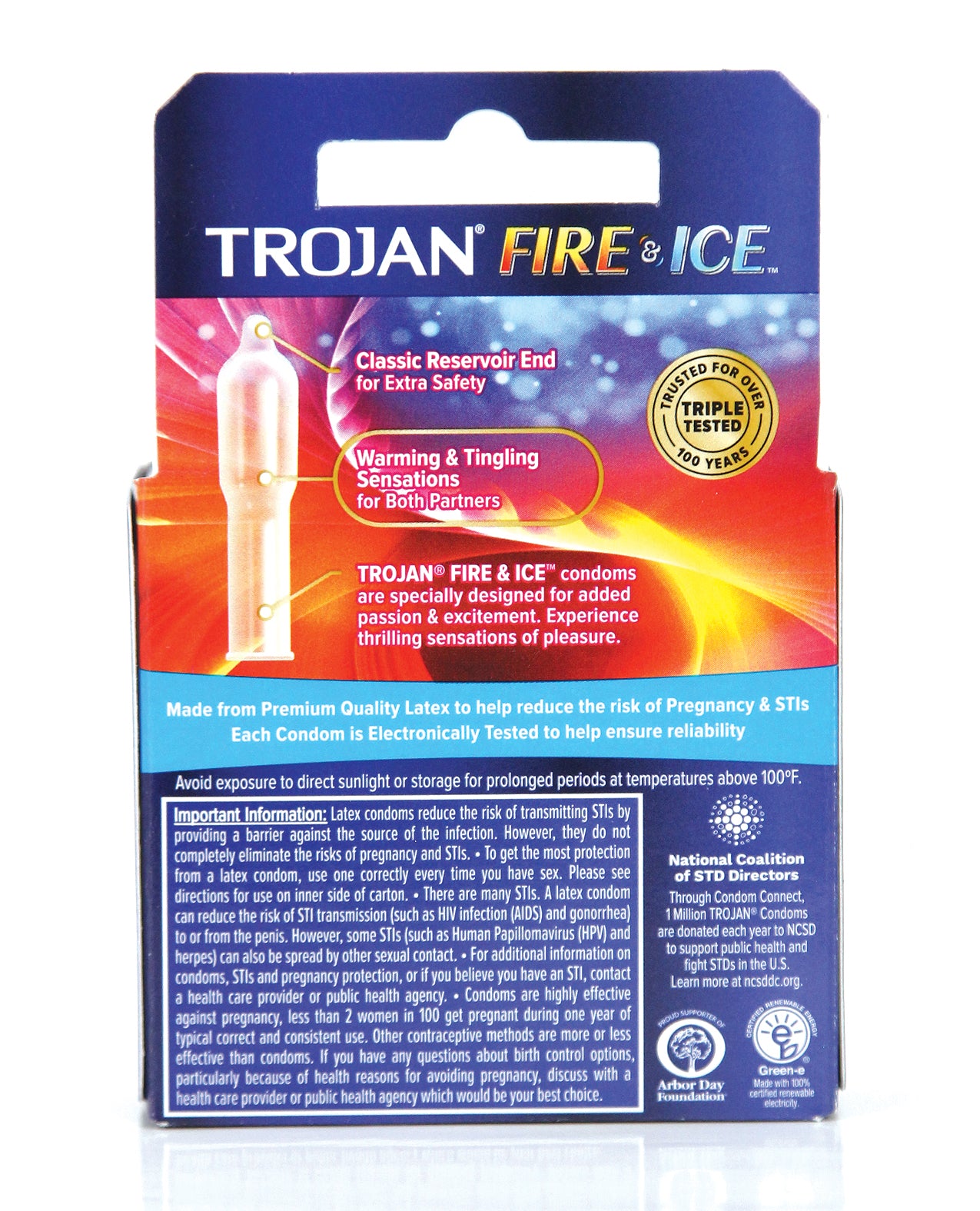 Trojan Trojan Fire & Ice Condoms - Box of 3 - Image 2