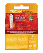 Trojan Trojan Ultra Ribbed Ecstasy Condoms - Box of 3 - Image 2