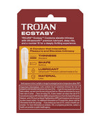 Trojan Trojan Ultra Ribbed Ecstasy Condoms - Box of 3 - Image 3