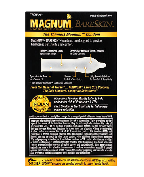 Trojan Trojan Magnum Bareskin Condoms - Box of 10 - Image 3