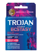 Trojan Trojan Double Ecstasy Condoms - Box of 3