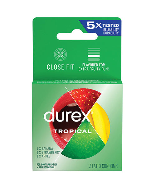 Durex Durex Tropical Flavors Condoms - Box of 3