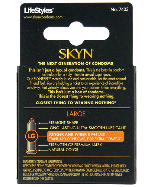 Lifestyles Lifestyles SKYN Elite Large Condoms - Box of 3 - Image 2