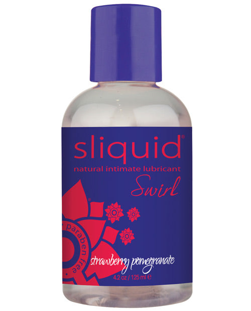 Sliquid Sliquid Naturals Swirl Flavored Lubricant - 4.2 oz Strawberry Pomegranate