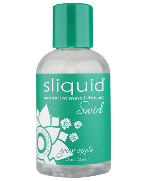 Sliquid Sliquid Naturals Swirl Flavored Lubricant - 4.2 oz Green Apple