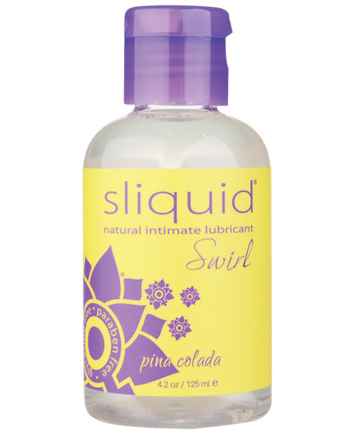 Sliquid Sliquid Naturals Swirl Flavored Lubricant - 4.2 oz Pina Colada