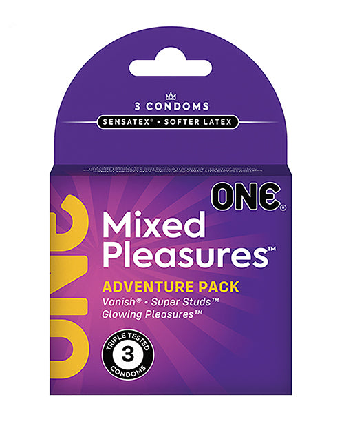 One ONE Mixed Pleasures Condoms - Box of 3