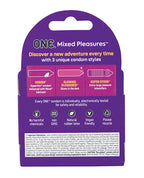 One ONE Mixed Pleasures Condoms - Box of 3 - Image 2