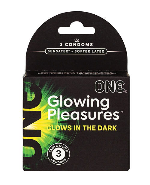 One ONE Glowing Pleasures Condoms - Box of 3