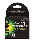 One ONE Glowing Pleasures Condoms - Box of 3