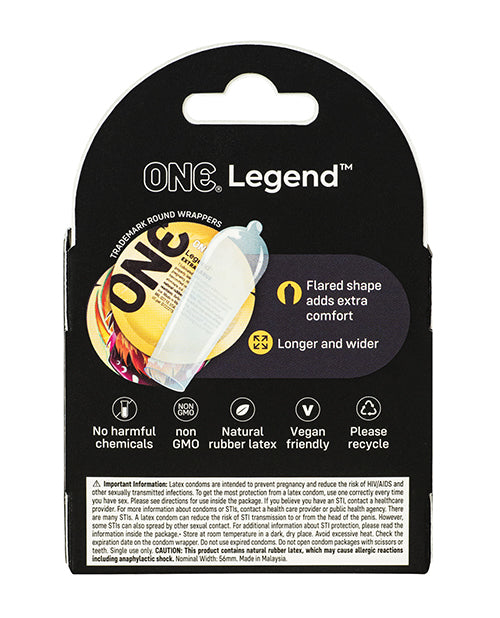 One ONE The Legend XL Condoms - Box of 3 - Image 2