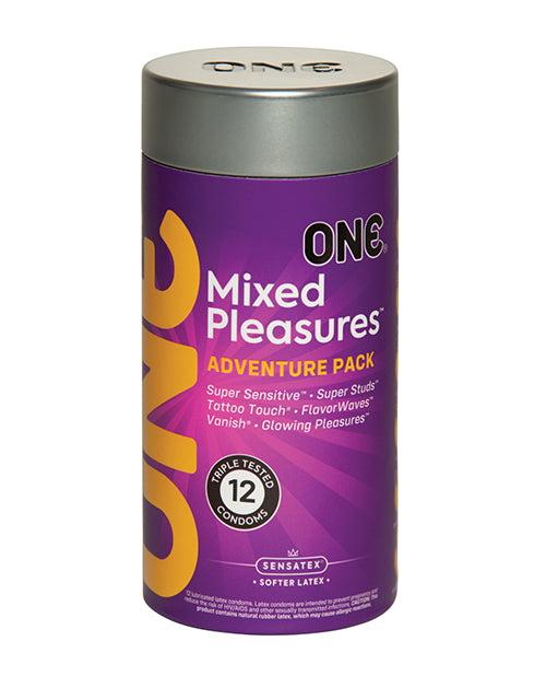 One ONE Mixed Pleasures Condoms - Jar of 12
