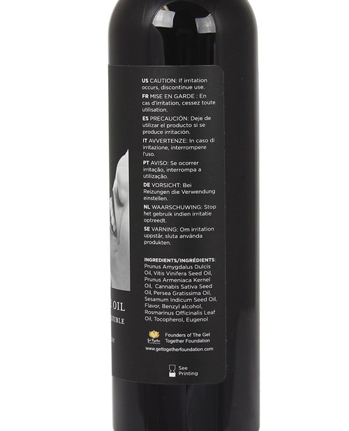 Earthly Body Earthly Body Edible Massage Oil - 8 oz French Vanilla - Image 2