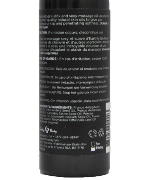Earthly Body Earthly Body Edible Massage Oil - 2 oz Cherry - Image 2