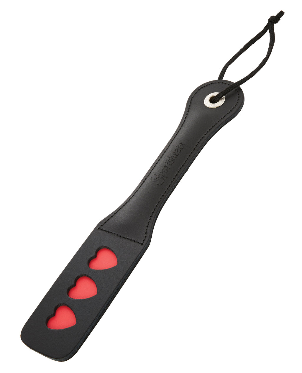 Sportsheets Sportsheets Leather Heart Impression Paddle - Image 3