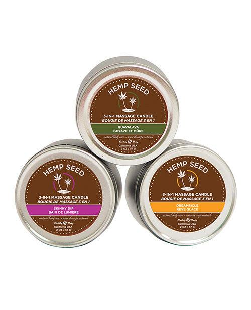 Earthly Body Earthly Body Massage Candle Trio Gift Bag - 2 oz - Image 2