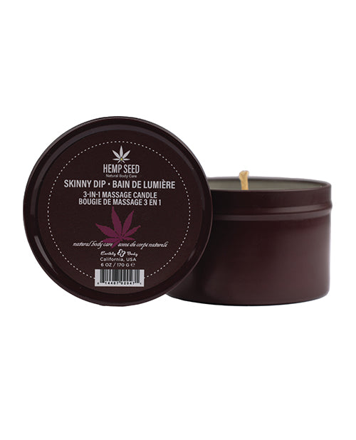 Earthly Body Earthly Body Suntouched Hemp Candle - 6 oz Skinny Dip