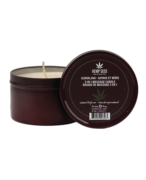Earthly Body Earthly Body Suntouched Hemp Candle - 6 oz Guavalava