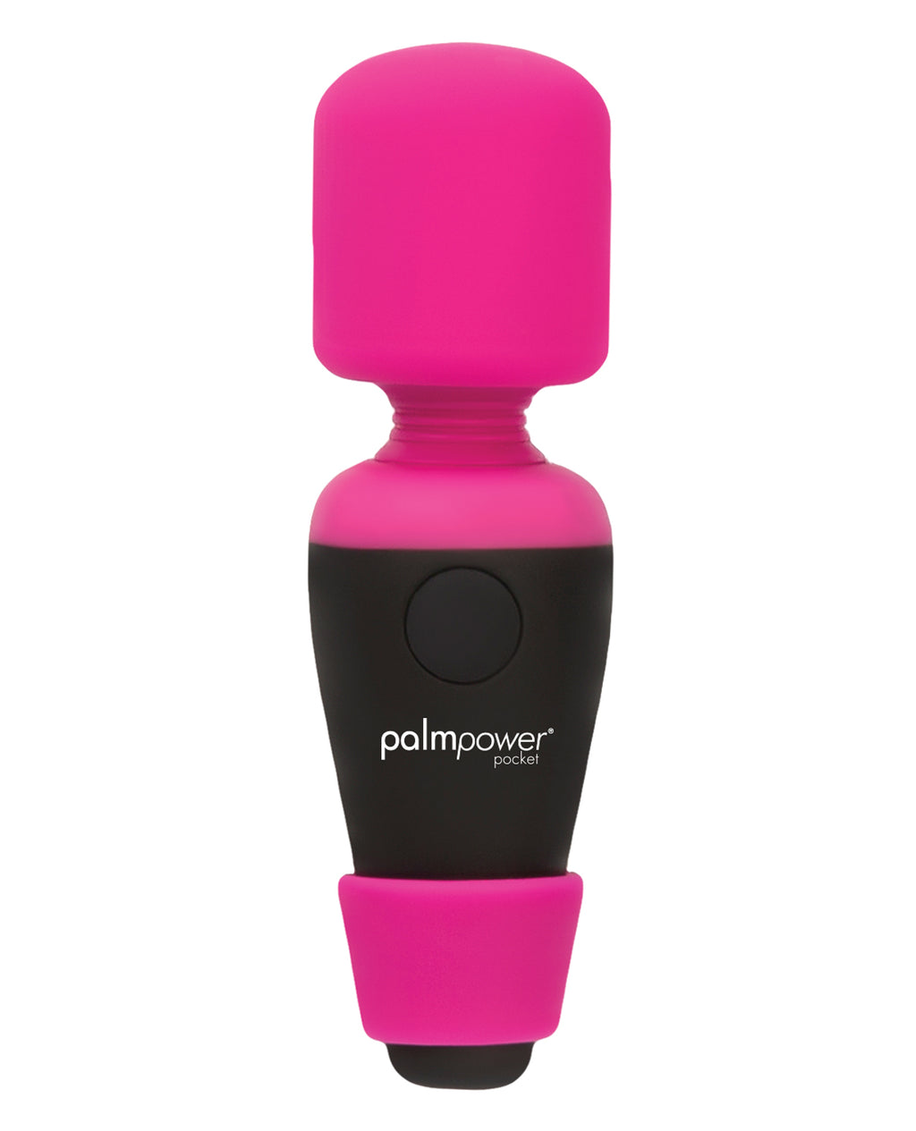 Palm Power Palm Power Pocket Mini Wand Vibrator - Fuschia/Black