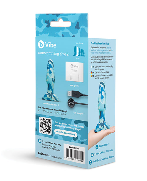b-vibe b-Vibe Rimming Plug 2 - Camo - Image 6