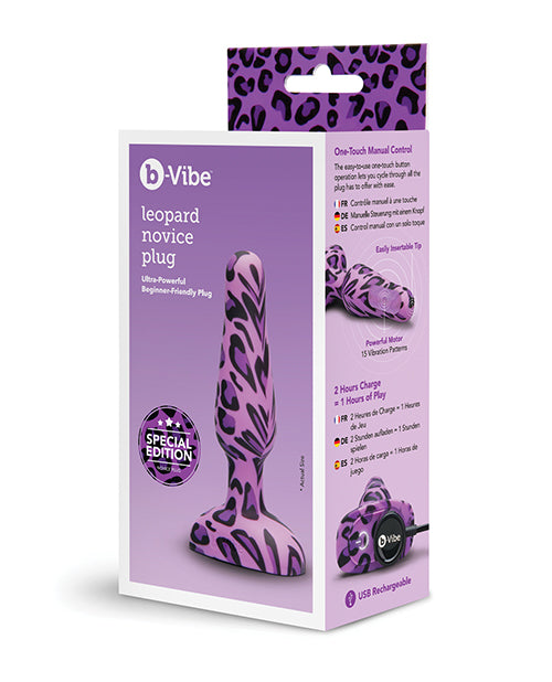 b-vibe b-Vibe Novice Plug - Leopard - Image 7
