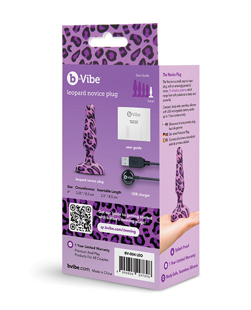 b-vibe b-Vibe Novice Plug - Leopard - Image 6
