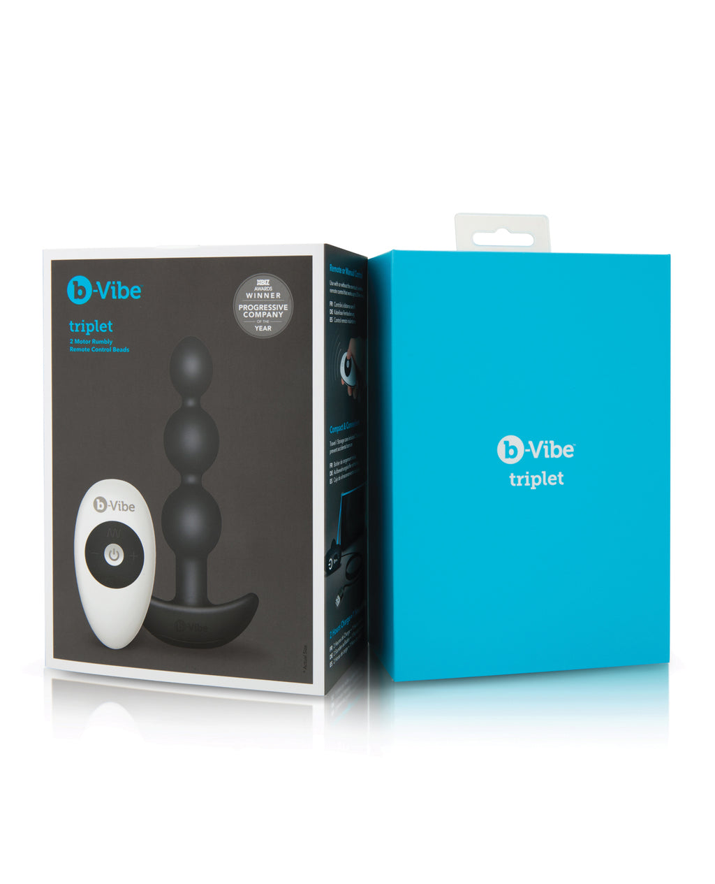 b-vibe b-Vibe Triplet Anal Beads with Dual Motors - Black - Image 3