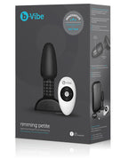 b-vibe b-Vibe Petite Rimming Plug with Rotating Beads - Black - Image 4
