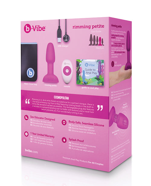 b-vibe b-Vibe Petite Rimming Plug - Fuchsia - Image 6