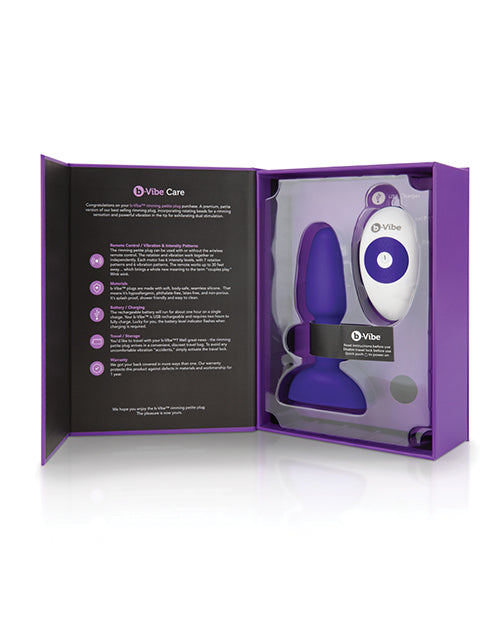 b-vibe b-Vibe Petite Rimming Plug - Purple - Image 2