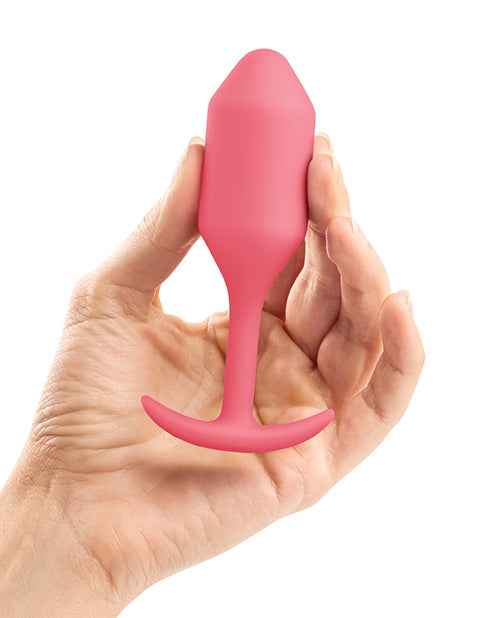 b-vibe b-Vibe Weighted Snug Plug 2 - 114g - Coral - Image 4