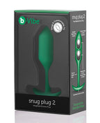 b-vibe b-Vibe Weighted Snug Plug 2 - 114g - Green - Image 2