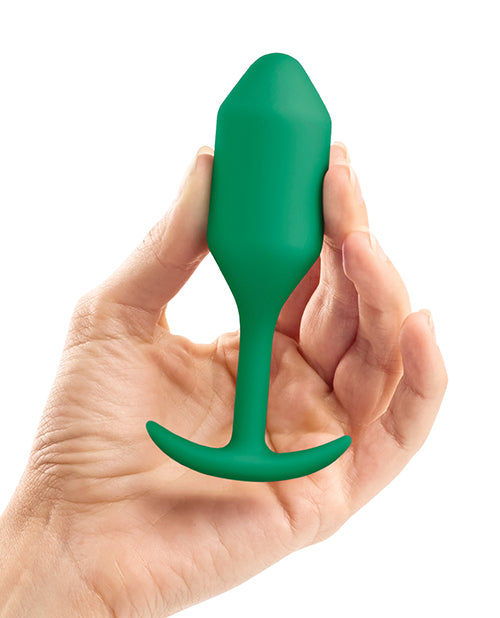 b-vibe b-Vibe Weighted Snug Plug 2 - 114g - Green - Image 4