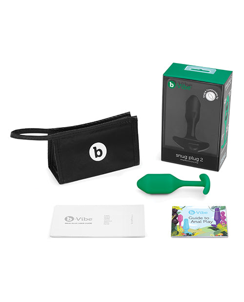 b-vibe b-Vibe Weighted Snug Plug 2 - 114g - Green - Image 5