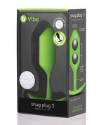 b-vibe b-Vibe Weighted Snug Plug 3 - 180g - Lime - Image 2
