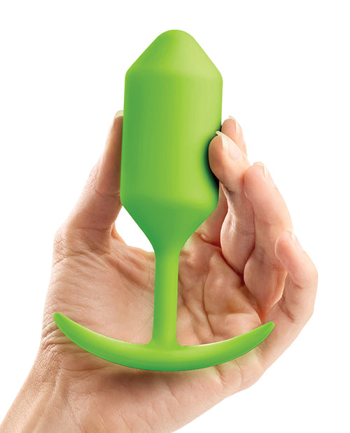 b-vibe b-Vibe Weighted Snug Plug 3 - 180g - Lime - Image 4