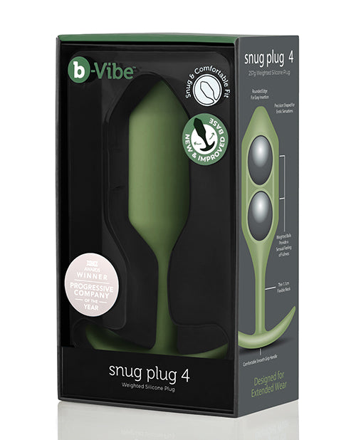 b-vibe b-Vibe Weighted Snug Plug 4 - 256g - Army - Image 2