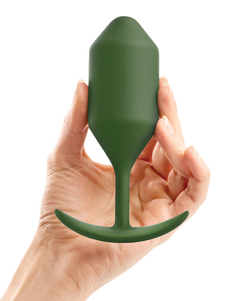 b-vibe b-Vibe Weighted Snug Plug 4 - 256g - Army - Image 4