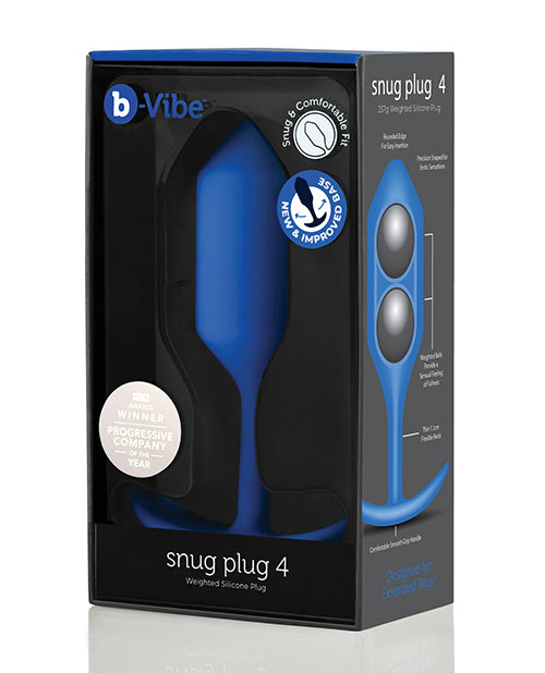 b-vibe b-Vibe Weighted Snug Plug 4 - 256g - Navy - Image 2