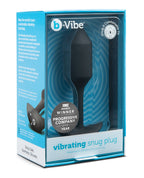 b-vibe b-Vibe Vibrating Snug Plug 2 / Medium - 112g - Black - Image 4