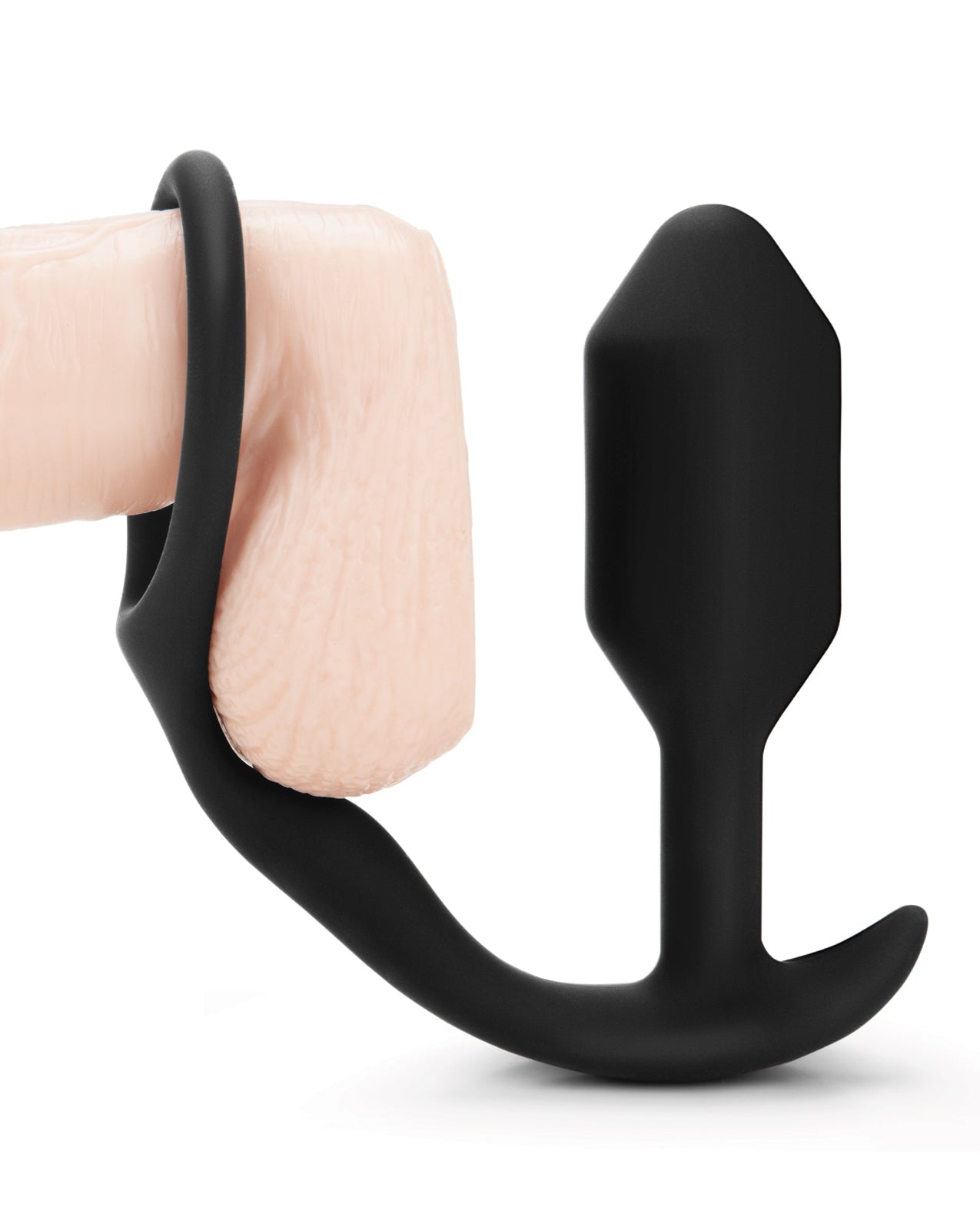 b-vibe b-Vibe Snug & Tug - 128g - Plug & Penis Ring - Black