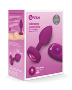b-vibe b-Vibe Vibrating Jewel Plug Small/Medium - Fuchsia - Image 4