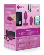b-vibe b-Vibe Vibrating Jewel Plug Small/Medium - Fuchsia - Image 5